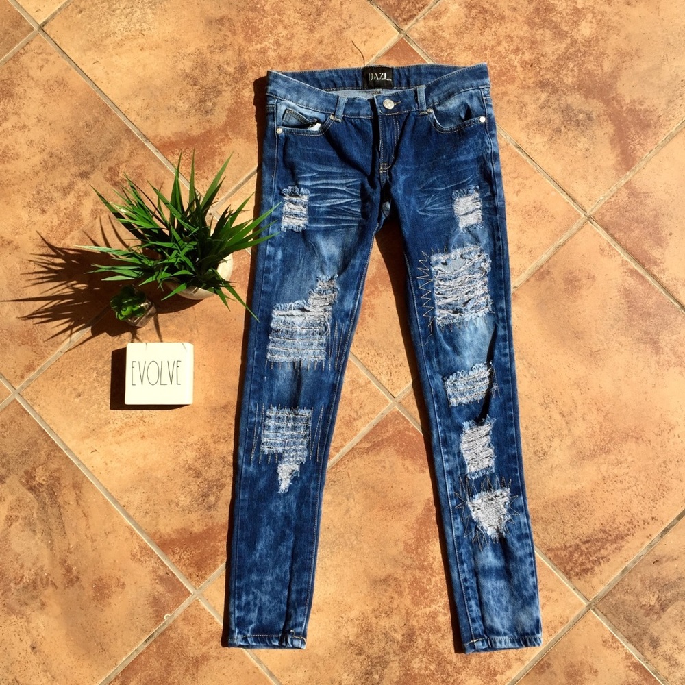 Distressed Jeans